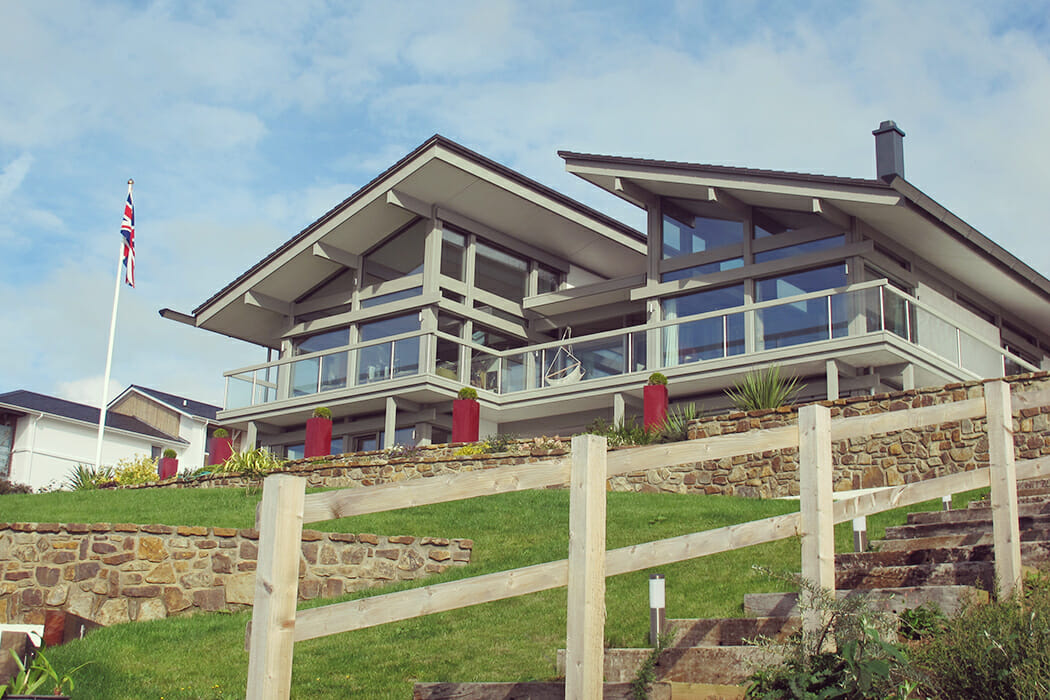 Blick von Vorne auf das HUF HAUS