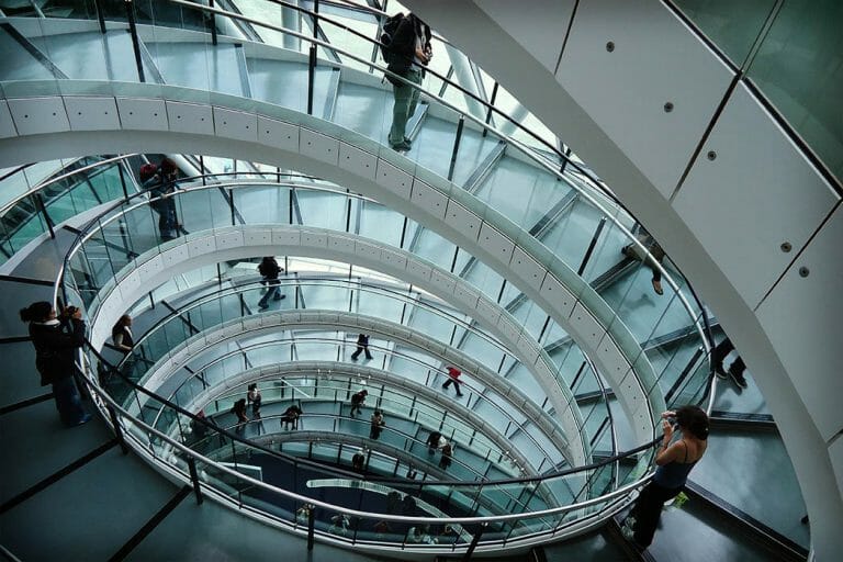 Treppe ohne Treppenlift